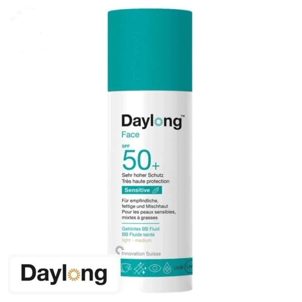 DAYLONG Face Sensitive BB Fluide Teinté SPF 50+. paraplume