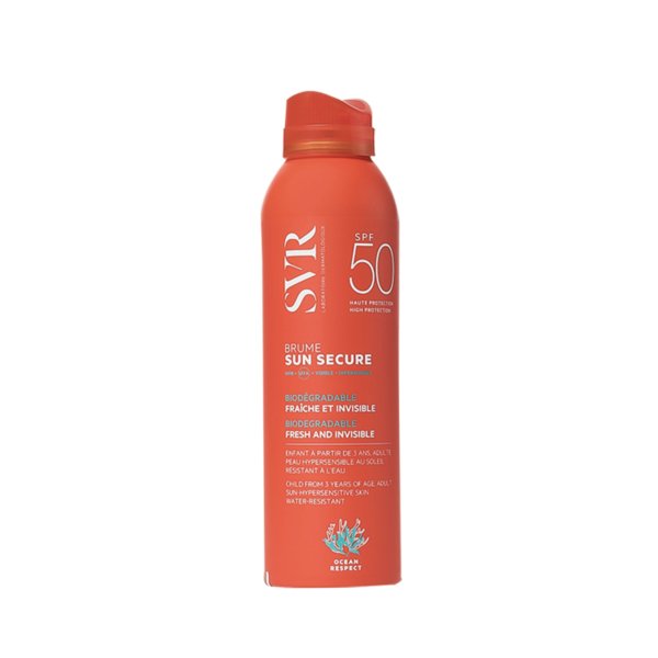 SVR Sun Secure Brume SPF 50 200 ML. paraplume