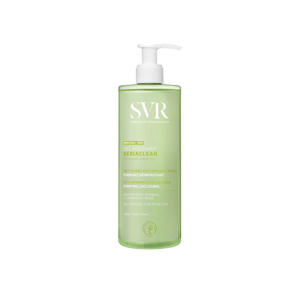 SVR Sebiaclear Gel Moussant 400 ML . paraplume