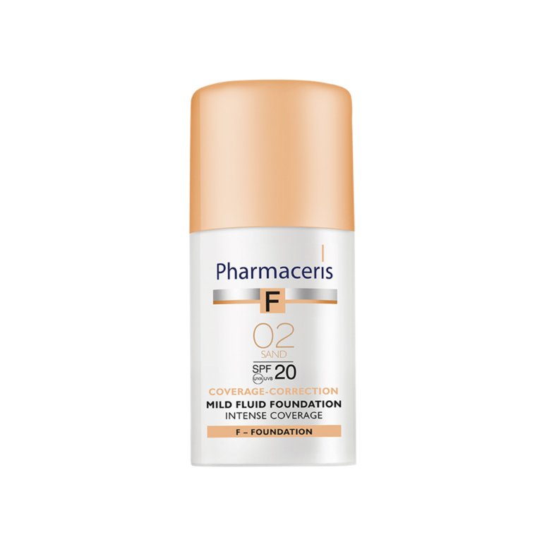 PHARMACERIS F Fond de Teint Fluide 02 Sand SPF 50+. paraplume