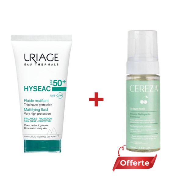 URIAGE Hyséac Fluide SPF 50+. paraplume