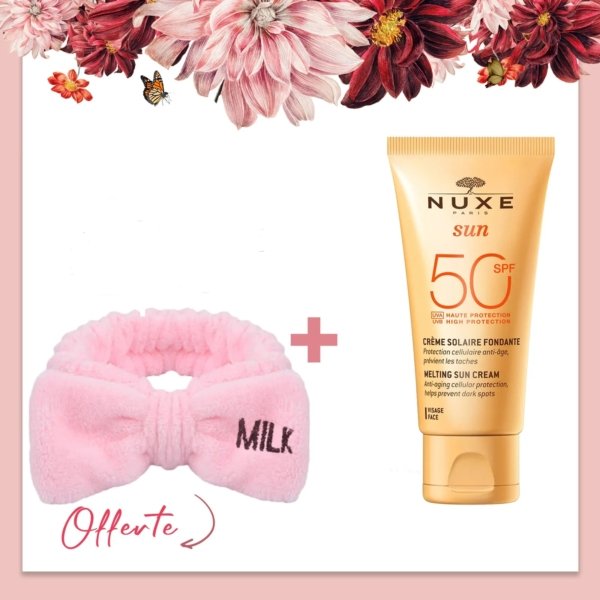 NUXE SUN Crème Fondante Haute Protection SPF 50. paraplume