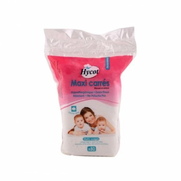 Hycot Coton Maxi Carrés 80 Pièces. paraplume