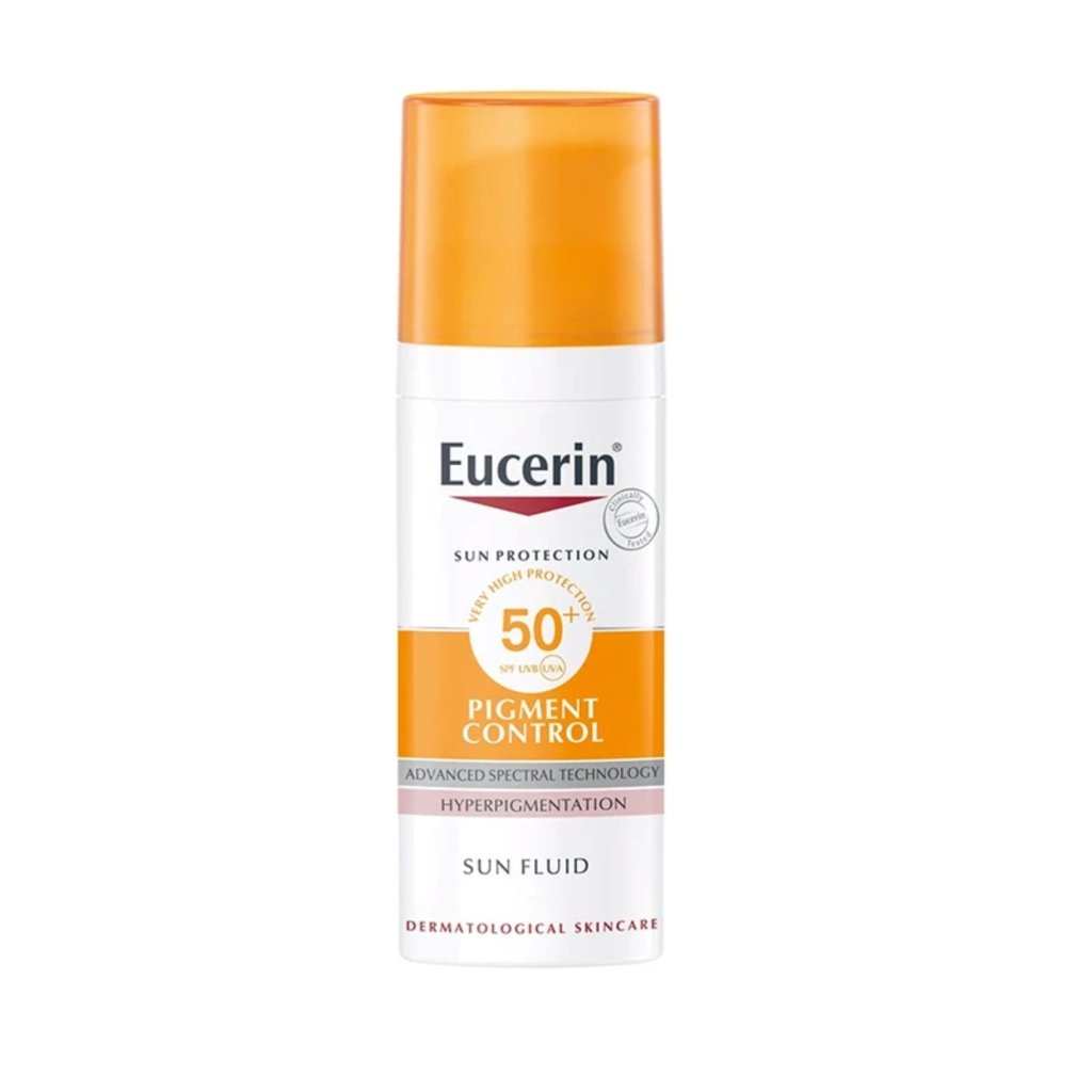 EUCERIN Pigment Control Sun Fluid SPF 50+. paraplume