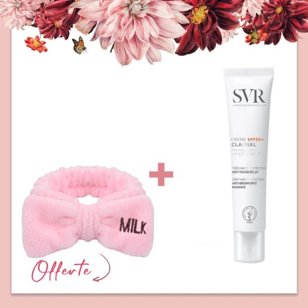 SVR Clairial Crème Anti-taches brunes SPF 50+. paraplume