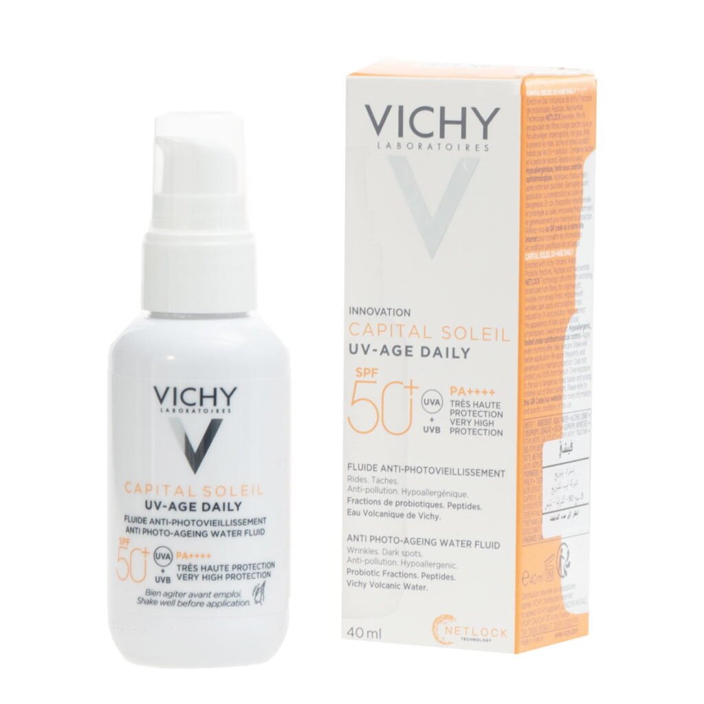 VICHY CAPITAL SOLEIL UV Age Daily SPF 50+ . Paraplume