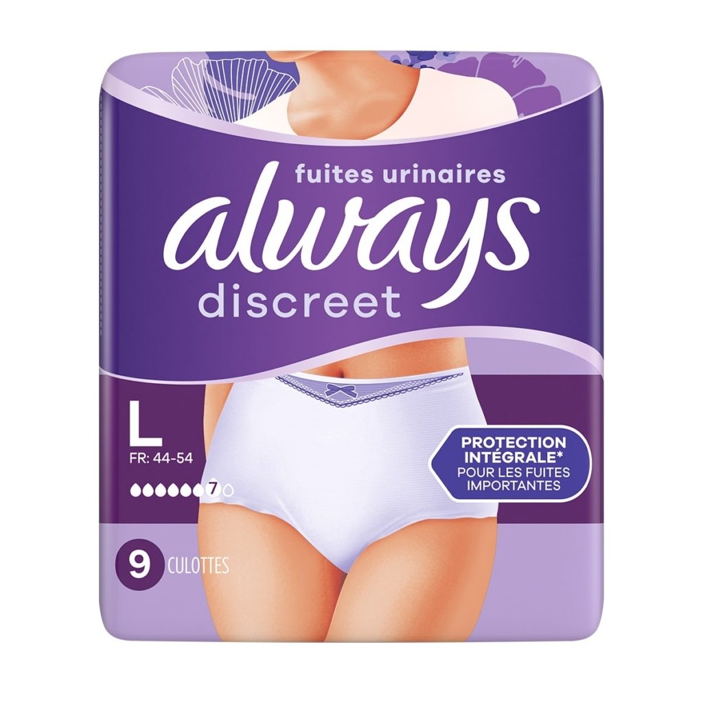 Always Discreet Couche Culottes Protection Intégrale L. PARAPLUME