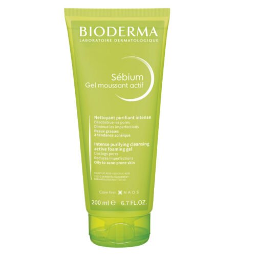 BIODERMA Sébium Gel Moussant Actif 200 ml . Paraplume