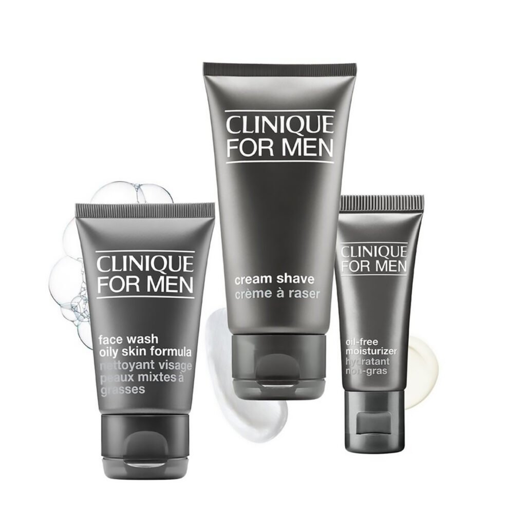 CLINIQUE FOR MEN KIT oil-free essentials . Paraplume