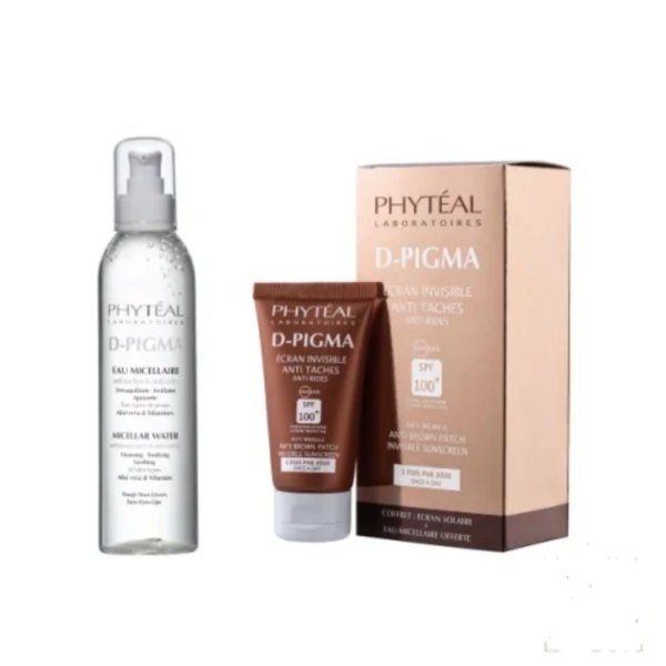 PHYTEAL D-PIGMA Coffret Ecran Invisible + Eau micellaire Offerte. paraplume