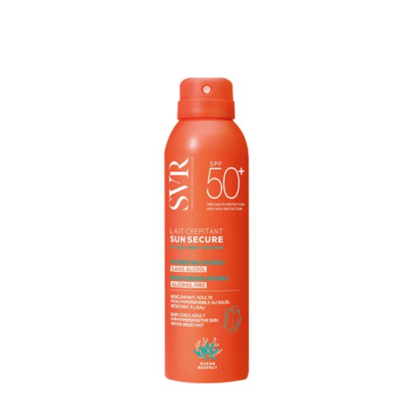 SVR Sun Secure Lait Crepitant SPF 50+ 200 ml. paraplume