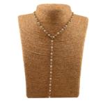 COLLIER PERLE Inoxydable. paraplume