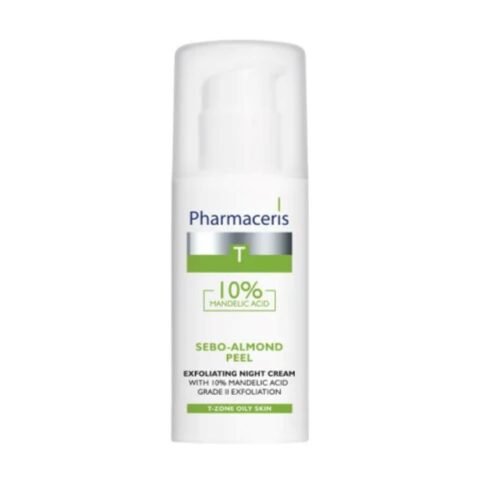 PHARMACERIS T Sebo Almond Peel Crème de Nuit Exfoliante. Paraplume