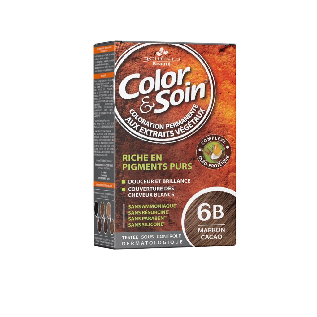 3 Chênes Color & Soin Marron Cacao 6 B . Paraplume