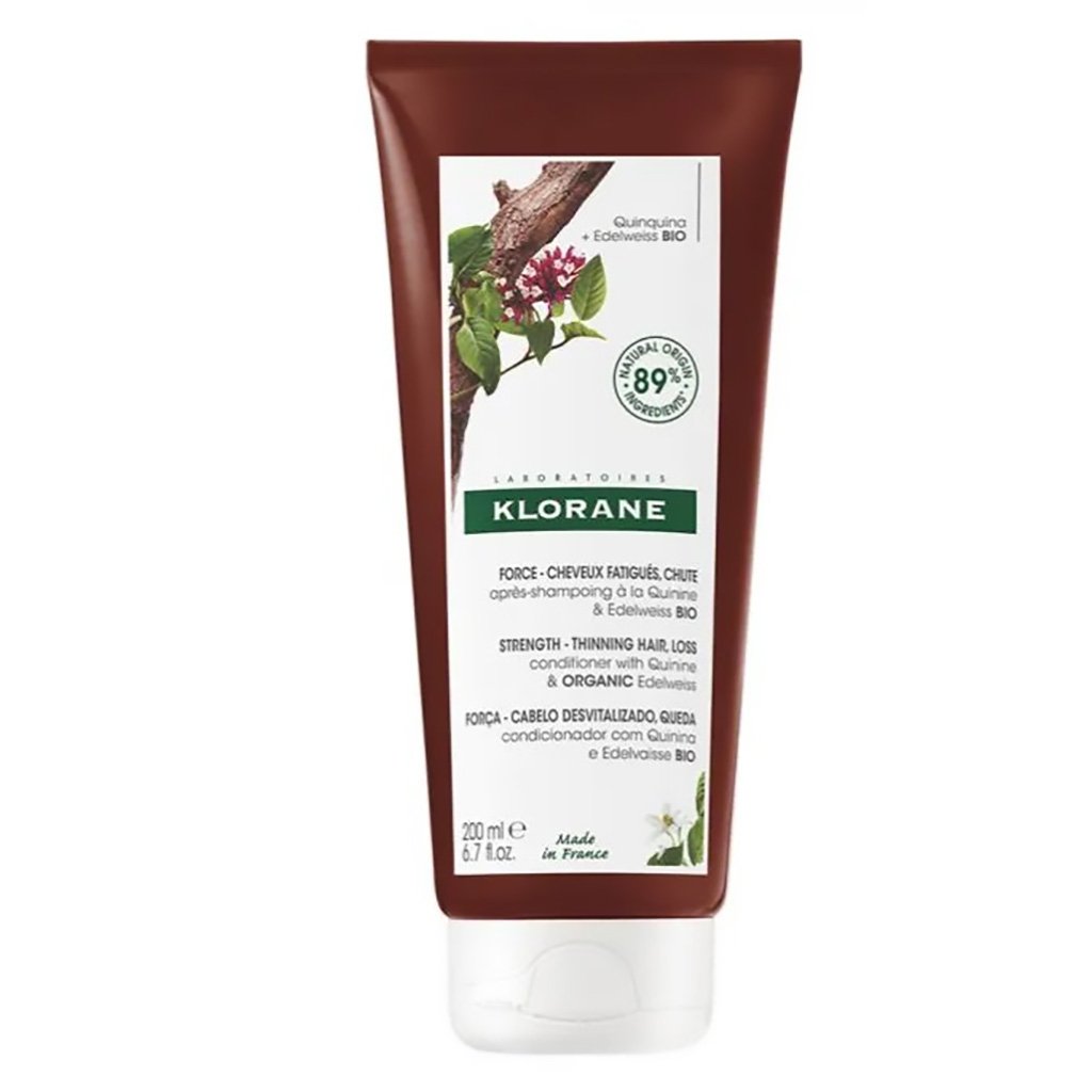 KLORANE Après Shampoing Anti-chute Quinine & Edelweiss BIO 200 ml . Paraplume