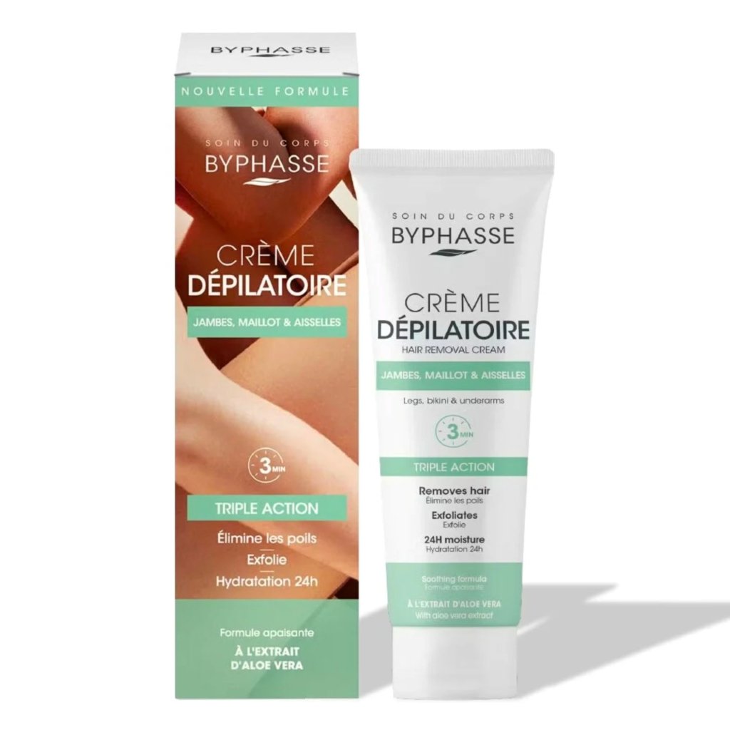 BYPHASSE Crème Dépilatoire à L'Aloe Vera. Paraplume