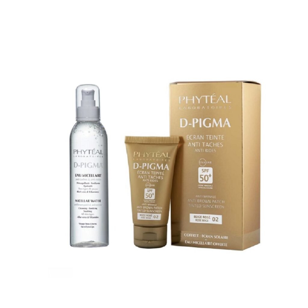 PHYTEAL D-PIGMA Ecran Teinté Beige Rosé 02 + Eau micellaire offerte . paraplume