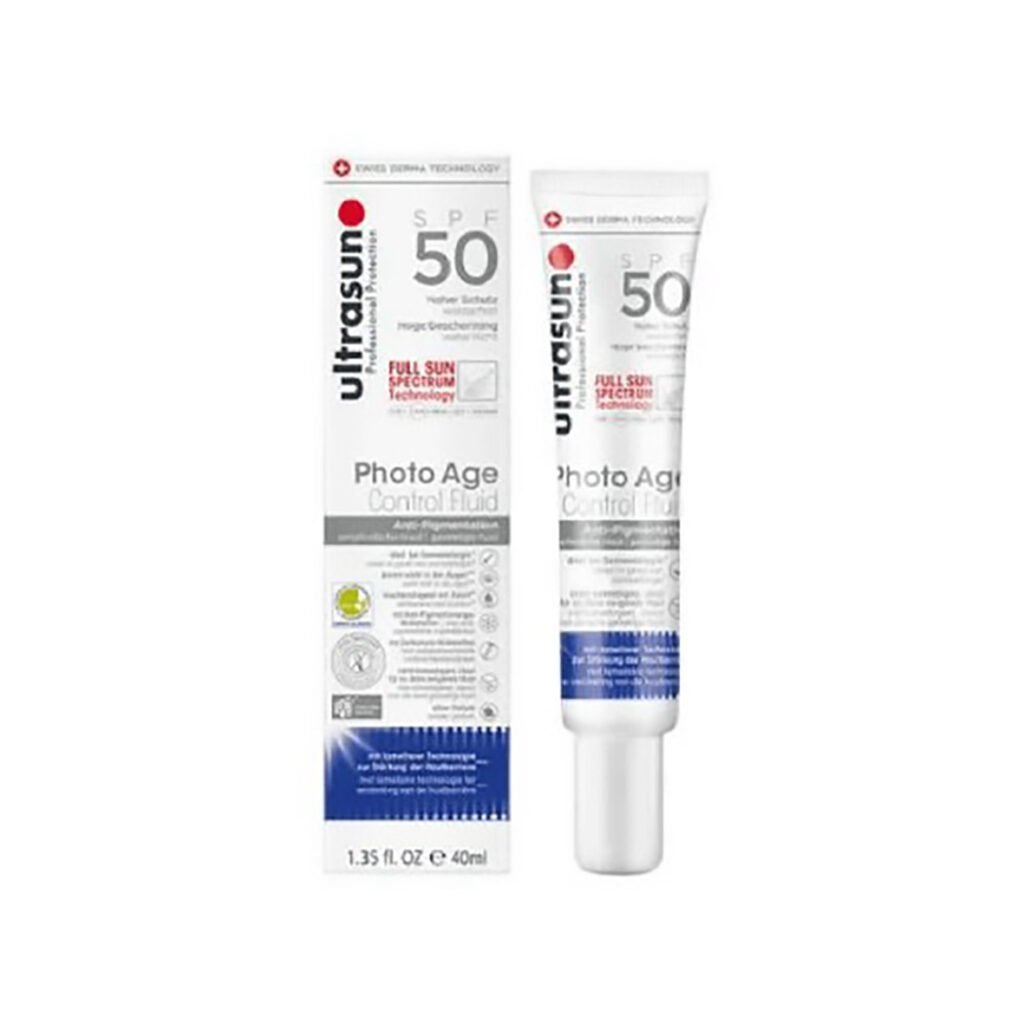 ULTRASUN Photo Age Control Fluid Antipigmentation SPF 50 . Paraplume