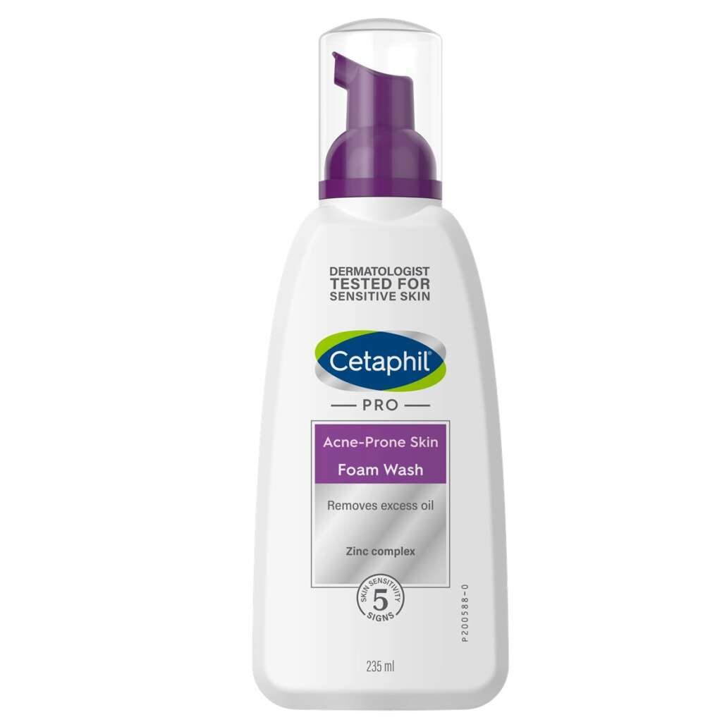 Cetaphil mousse nettoyante pour peau à succès acnéique. paraplume