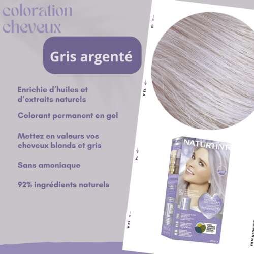 NATURTINT coloration gris argenté. paraplum