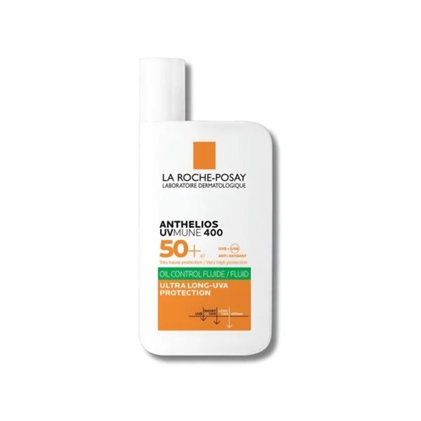 LA ROCHE POSAY Anthelios UVMUNE 400 Fluide Oil Control SPF 50+. paraplume