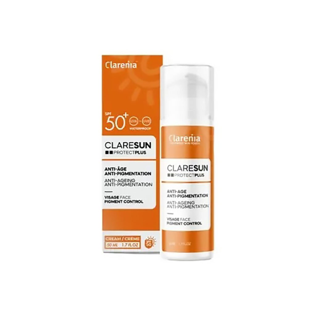 CLARENIA Claresun Ecran Anti-âge Anti Pigmentation SPF 50+. paraplume