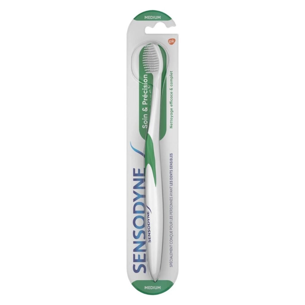 SENSODYNE Brosse à Dents Soin & Précision Medium. paraplume