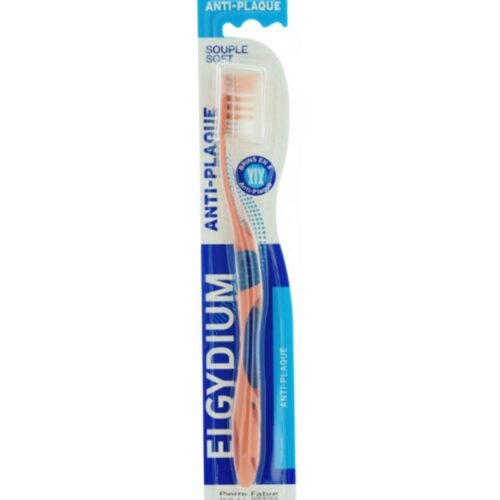 ELGYDIUM Brosse à Dents Anti-plaque Souple. paraplume