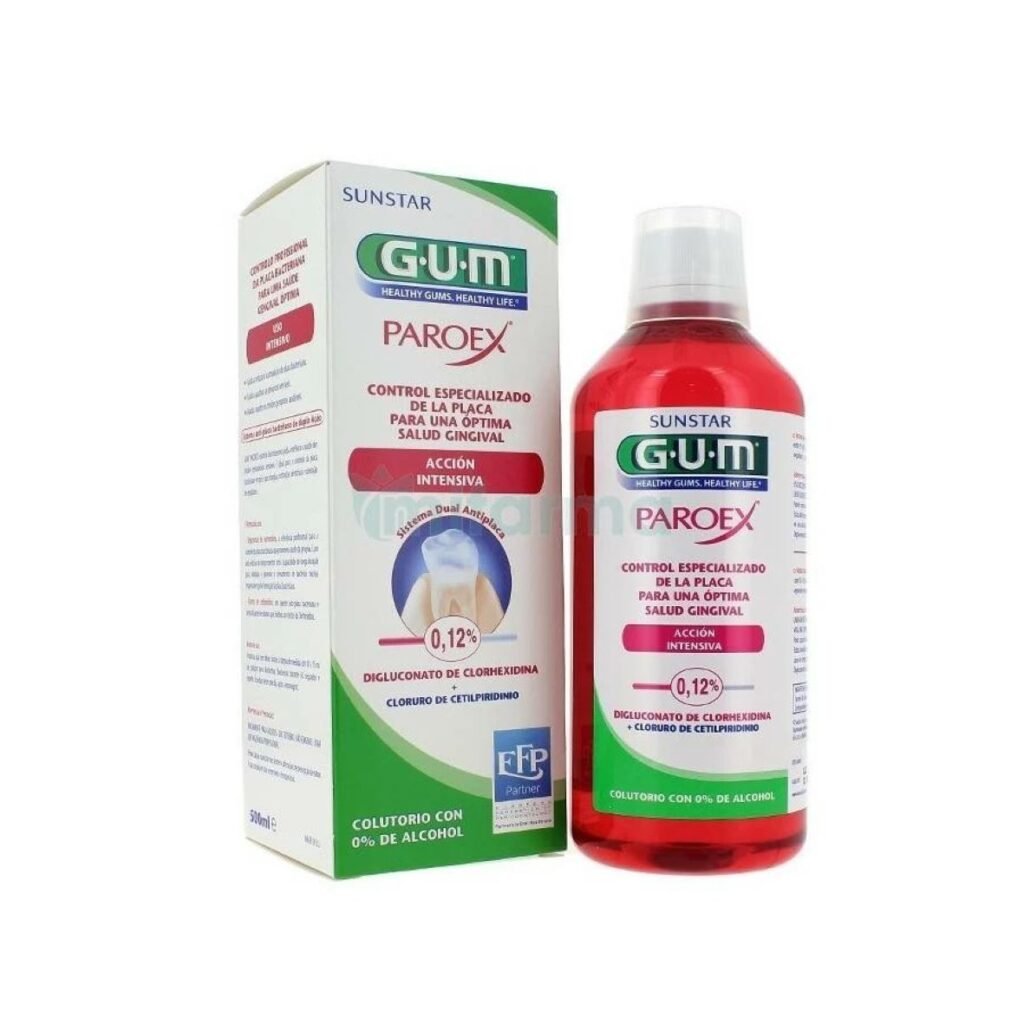 GUM Paroex Bain de Bouche 0.20%. Paraplume