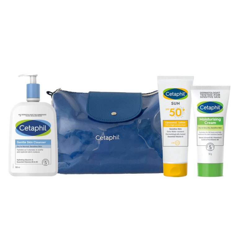 CETAPHIL Trousse Hydratation + Liposomal Lotion SPF 50+. paraplume