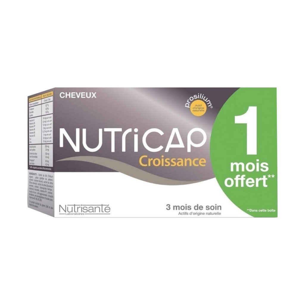 NUTRICAP Anti chute 3 Mois de Soin + 1 mois Offert. paraplume