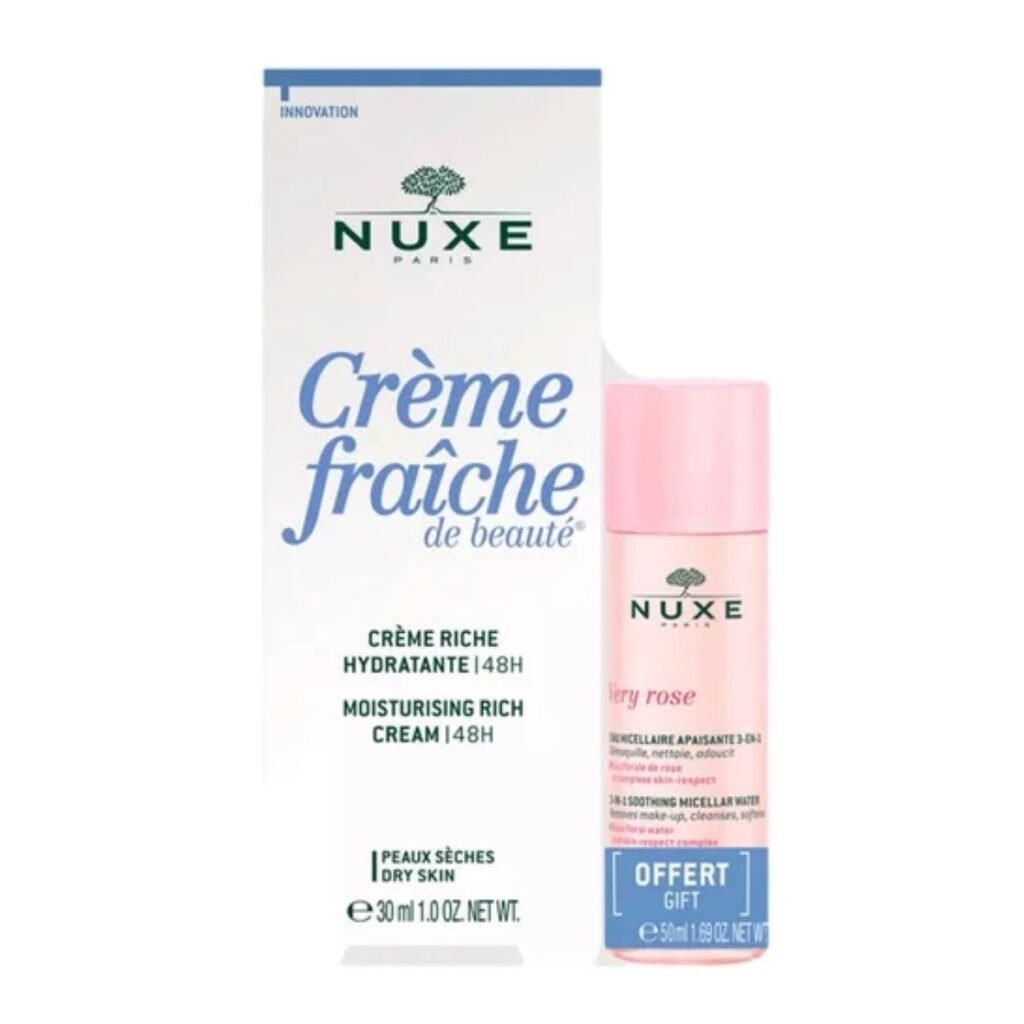 NUXE Crème Riche Hydratante + Eau Micellaire Offerte. Paraplume