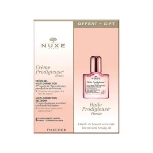 NUXE Coffret Crème Prodigieuse Boost Crème Gel Multi-Correction. Paraplume