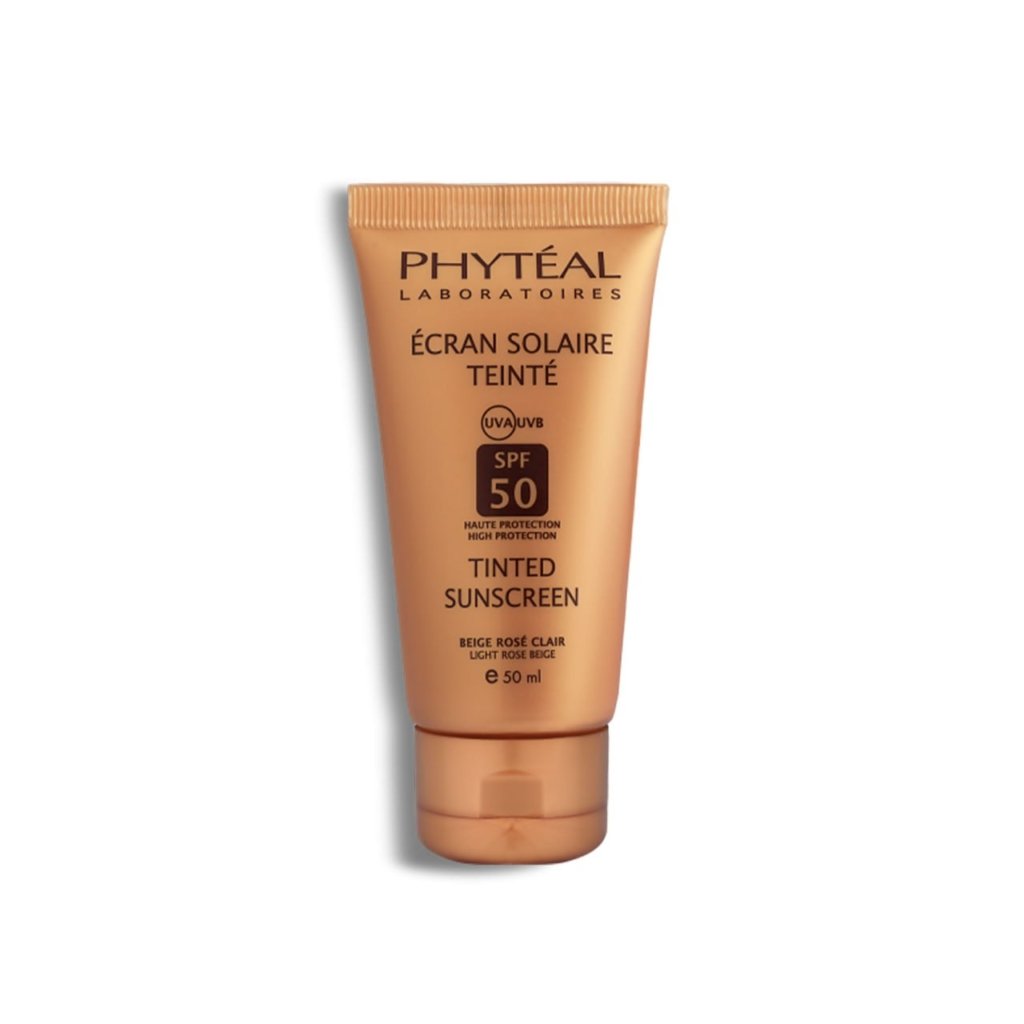 PHYTEAL Ecran Solaire Teinté Beige Rosé 02 SPF 50. paraplume