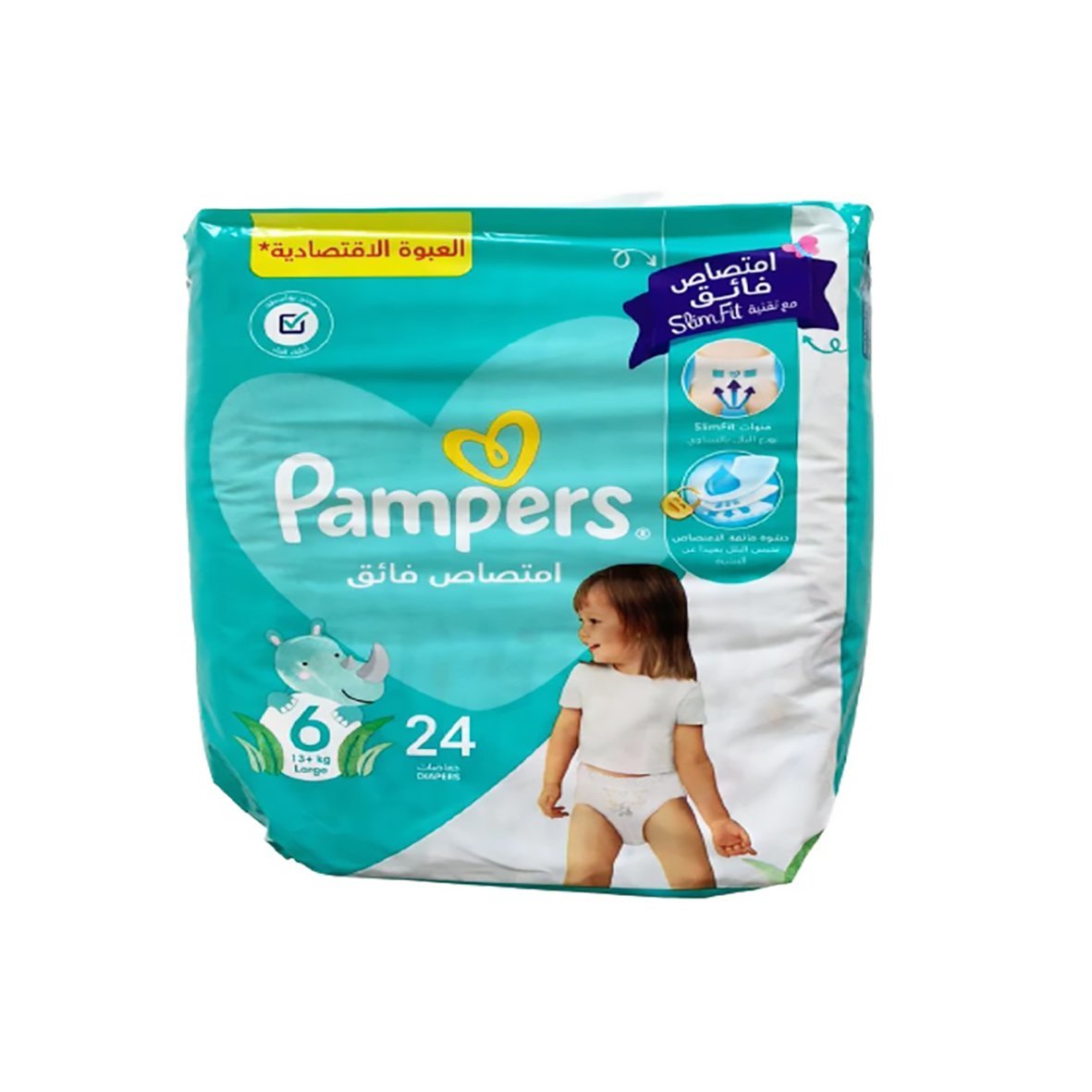 PAMPERS Ultra Absorbant Large 24 Couches T6-13 Kg . Paraplume