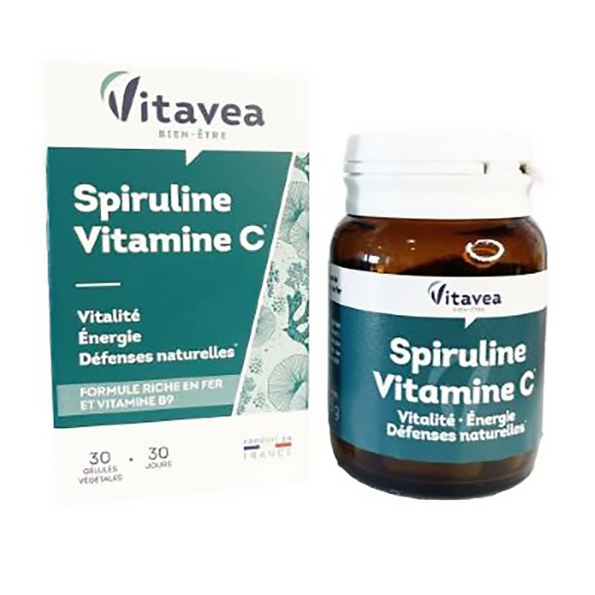 VITAVEA Spiruline Vitamine C 30 Gélules . Paraplume