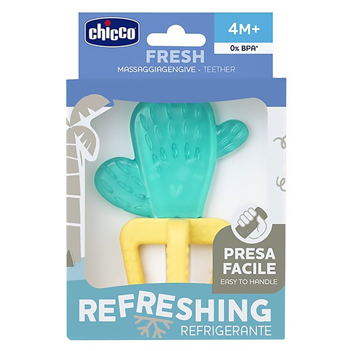 CHICCO Anneau De Dentition Réfrigérant Avec Eau Cactus 4m+. paraplume