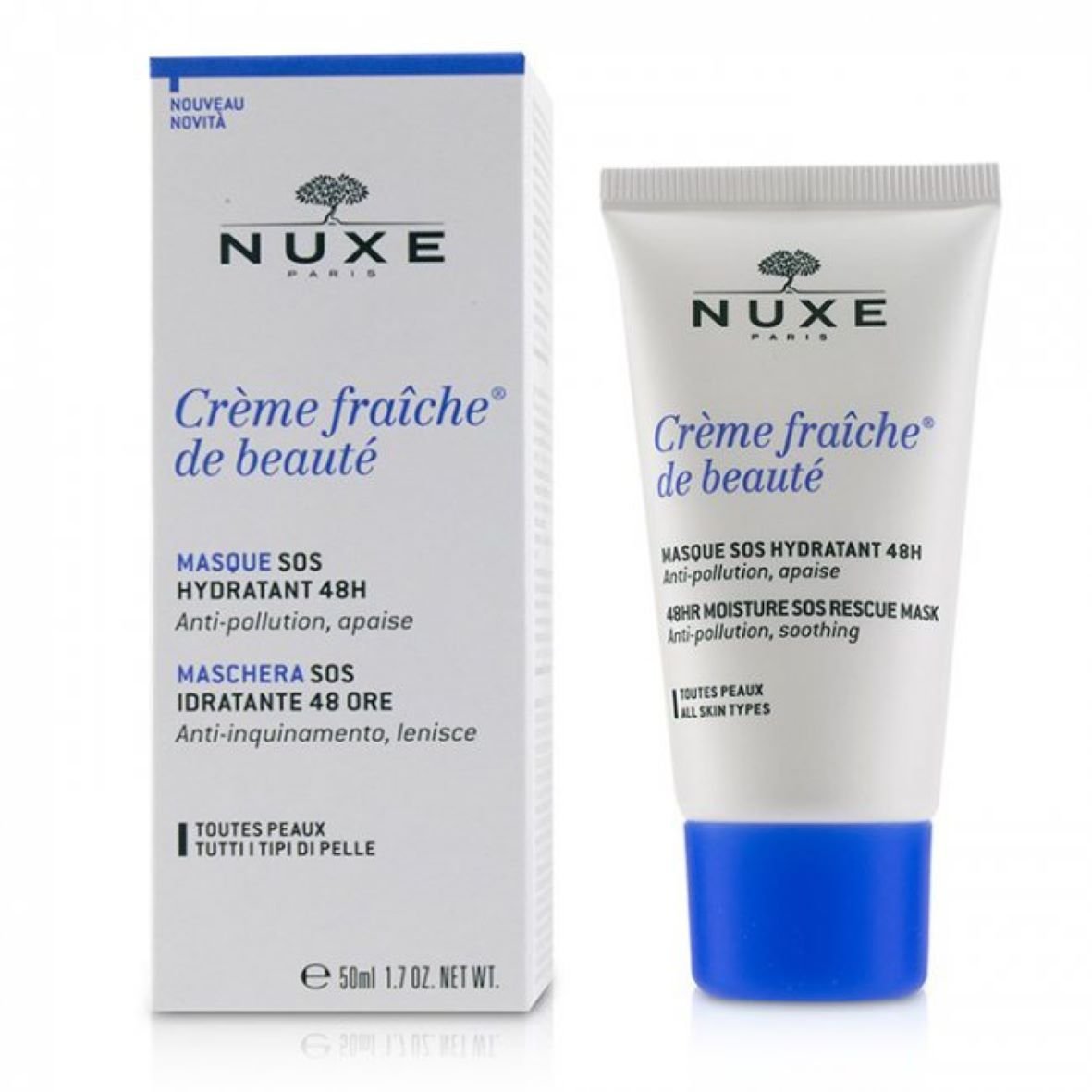 NUXE Crème Fraîche Masque SOS Hydratant. Paraplume