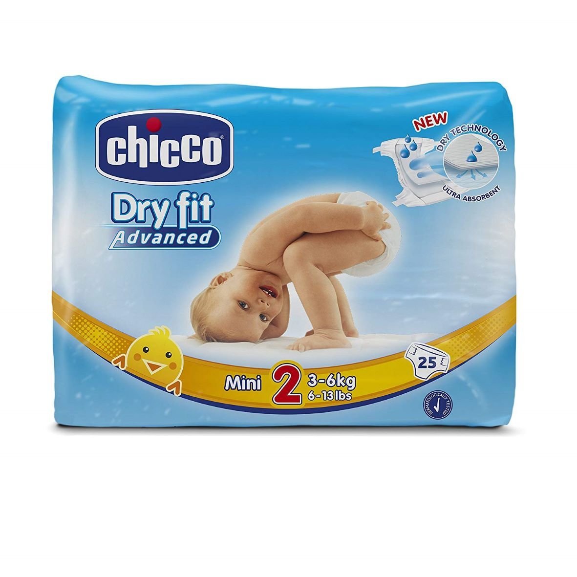 CHICCO Couches Dry Fit Mini 2 (3-6kg). paraplume