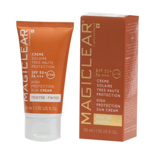 MAGICLEAR Crème Solaire Teintée SPF 50+ PA+++ . Paraplume