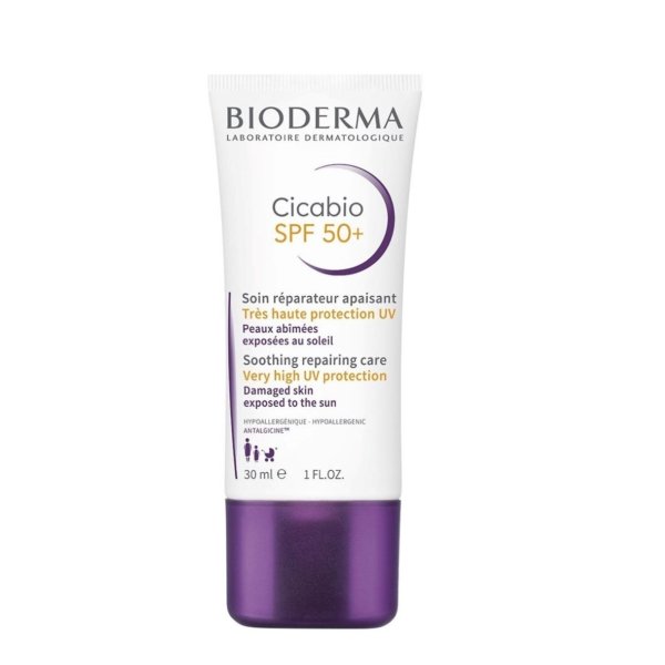 BIODERMA Cicabio SPF 50+ Soin Réparateur Apaisant paraplume