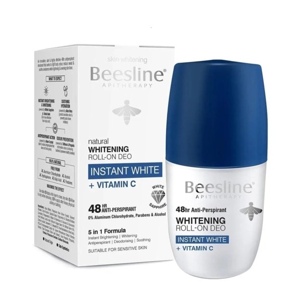 Beesline déo roll-on Instant White à la vitamine C. paraplume