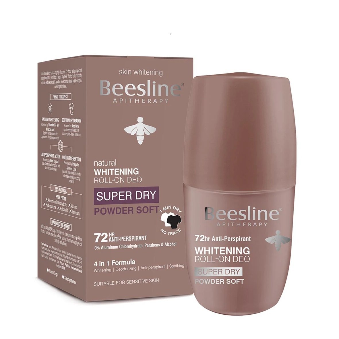 BEESLINE Super Dry POWDER SOFT Déodorant Roll-On. paraplume