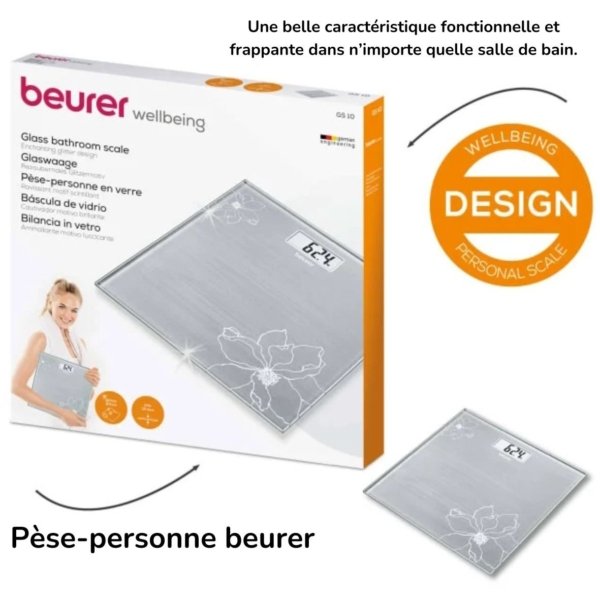 Beurer GS10 Pèse Personne En Verre. paraplume