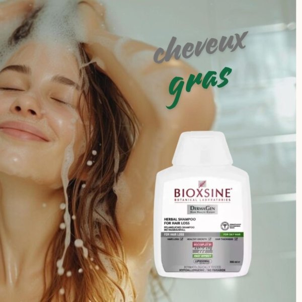 Bioxsine shampoing herbal pour cheveux gras. paraplume
