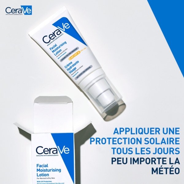 CERAVE crème hydratante SPF 25. PARAPLUME