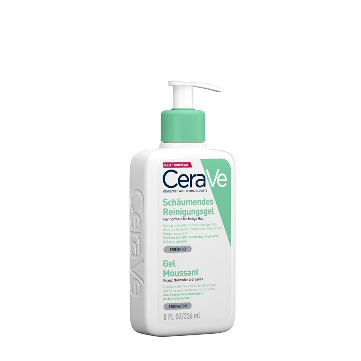 CERAVE gel moussant peau grasse 236 ml. paraplume