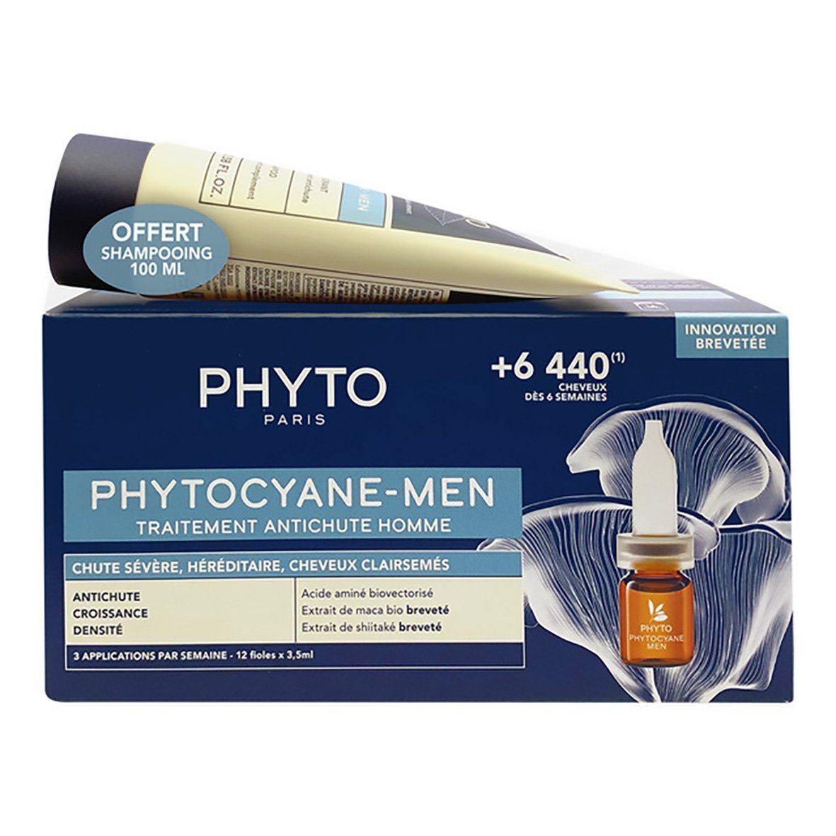 PHYTO PHYTOCYANE-Men Traitement Antichute Homme . Paraplume