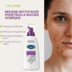 Cetaphil mousse nettoyante pour peau à succès acnéique. paraplume