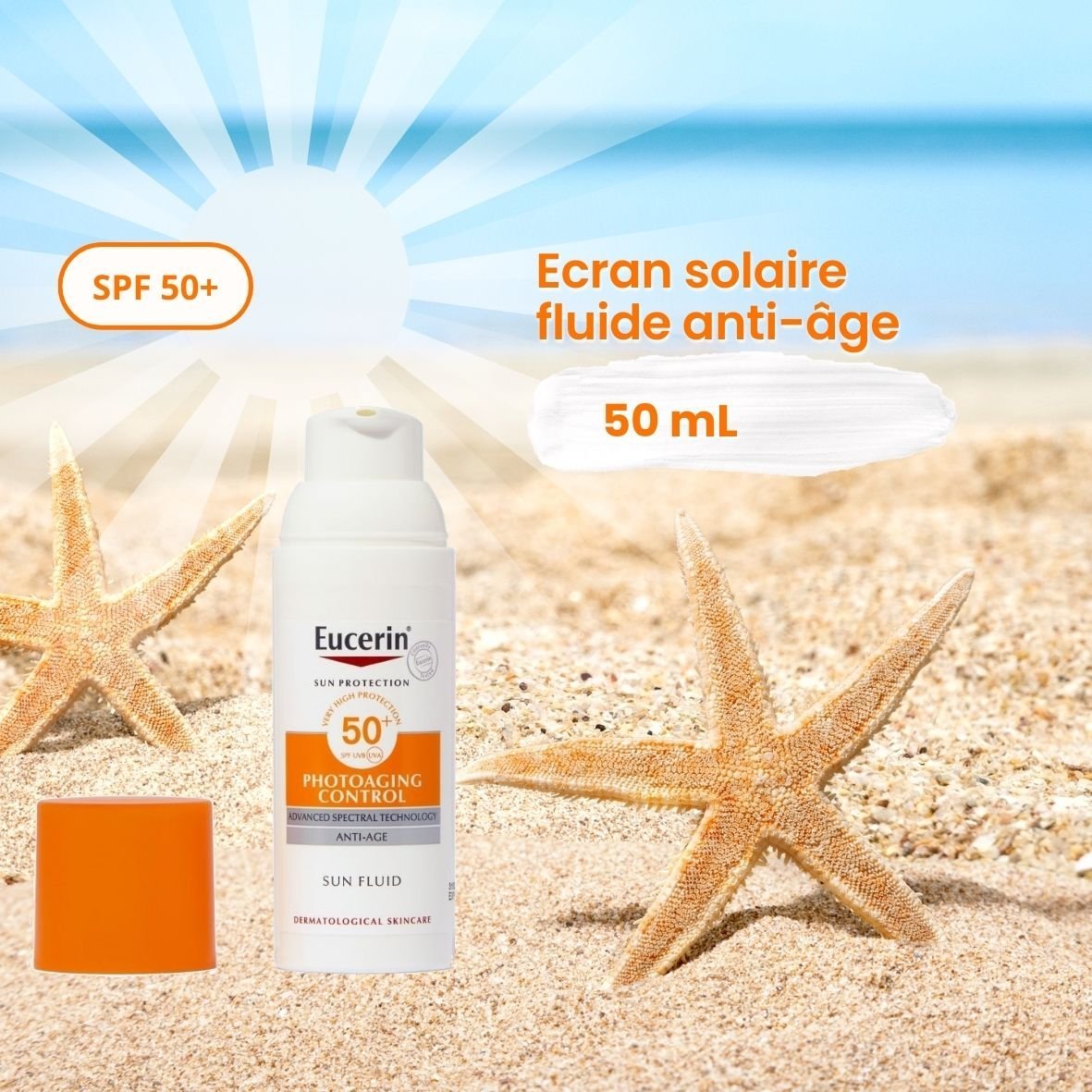 Eucerin photoaging control sun fluid spf50. paraplume